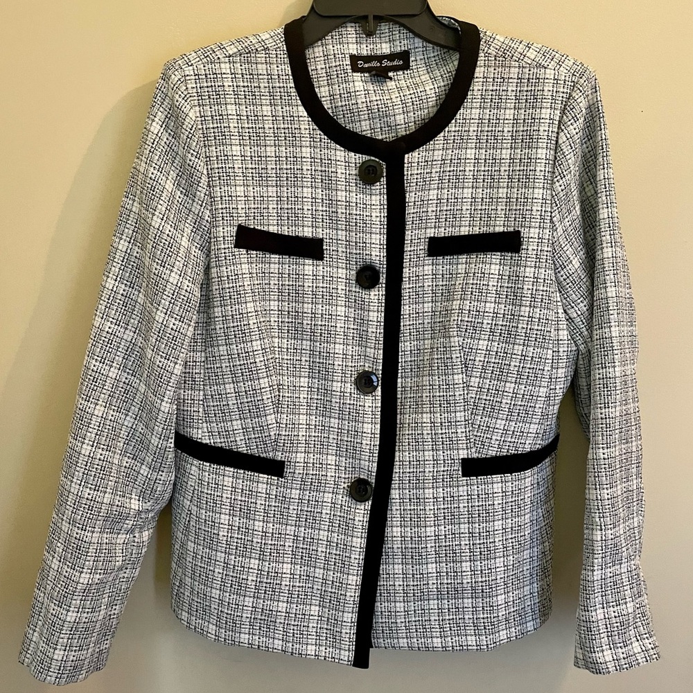 3/$25 Vtg Danillo Studio Chanel-like Tweed-Jacket Size 10